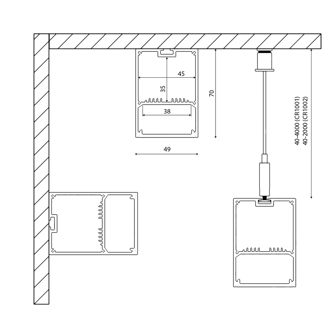 Профиль алюминиевый DesignLed LS.4970 001083