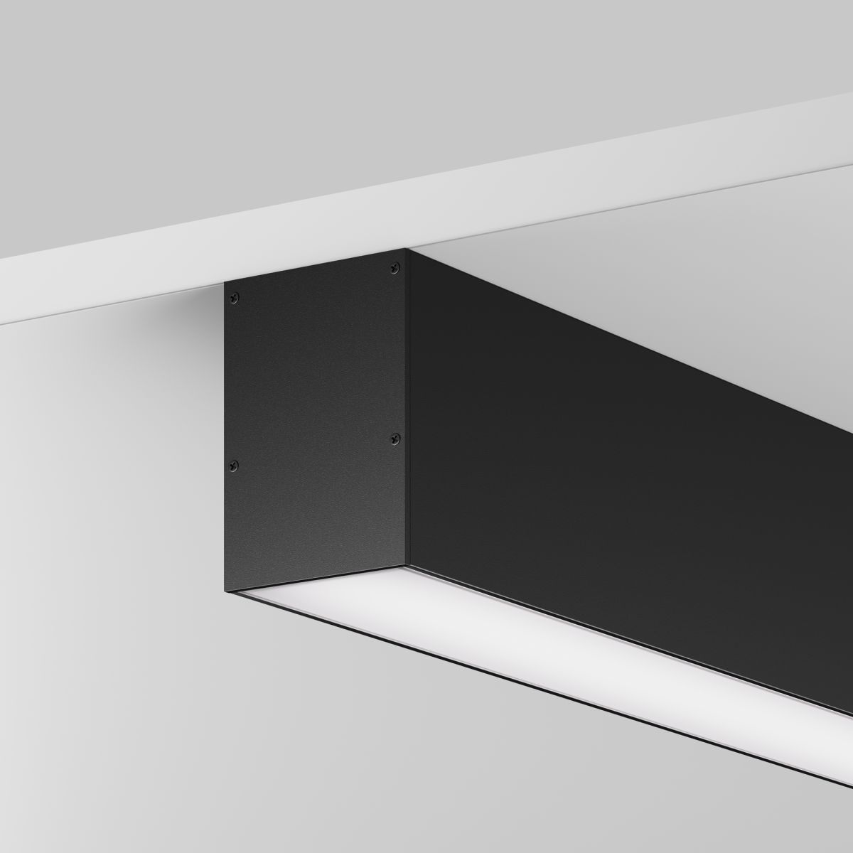 Профиль накладной-подвесной 50х70 (Черный, 2 м) Maytoni ALM-5070-B-2M