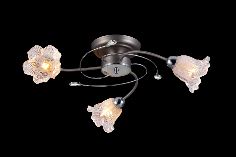 Потолочная люстра Natali Kovaltseva 11449/3C NICKEL, CHROME