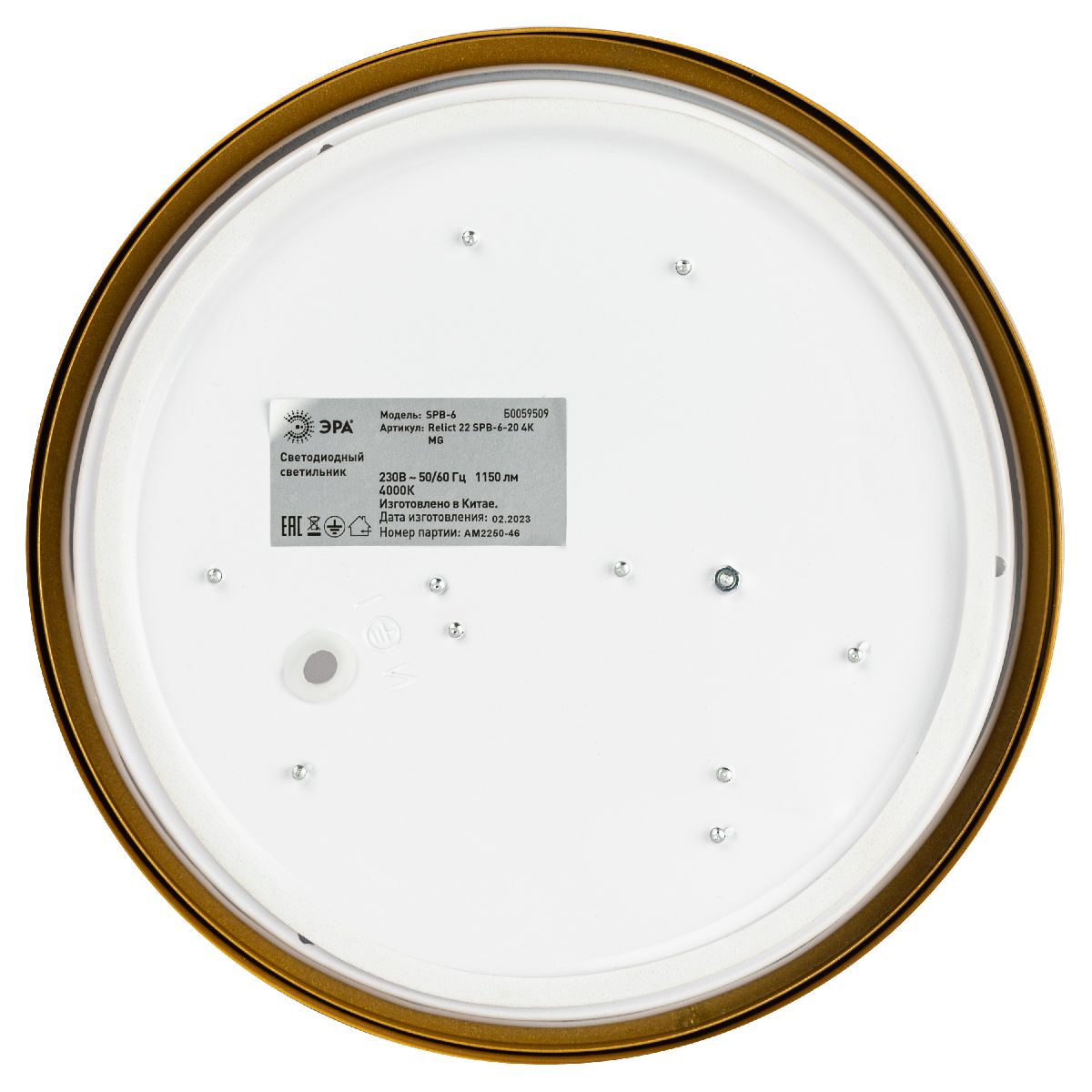 Потолочный светильник Эра Relict 22 SPB-6-20 4К MG Б0059509