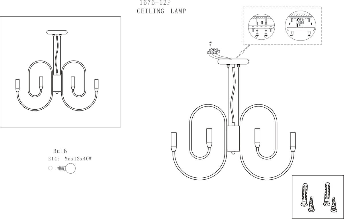 Подвесная люстра Favourite Drolling 1676-12P