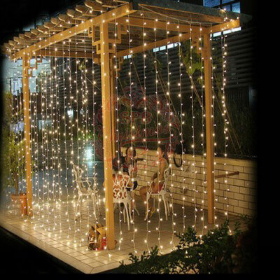 Светодиодная гирлянда (06739) Uniel занавес 220V белый ULD-C2030-240/DTA White IP20