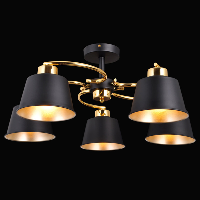 Люстра на штанге Natali Kovaltseva GRAFF 75098/5C GRAY