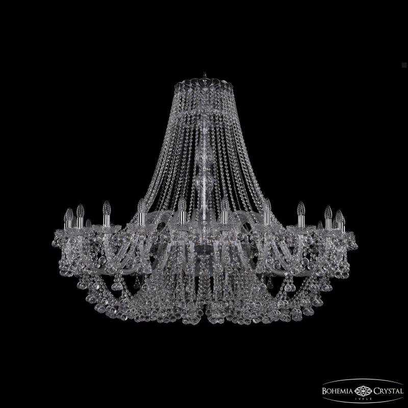 Подвесная люстра Bohemia Ivele Crystal 1409/24/530 Ni