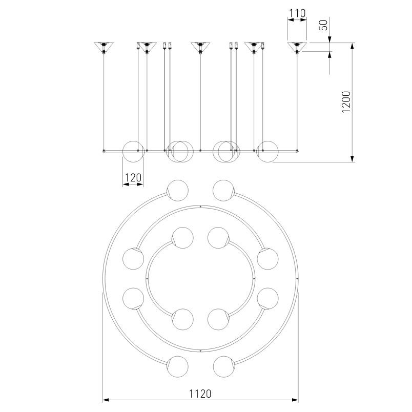 Подвесной светильник Bogates Brook 359/12