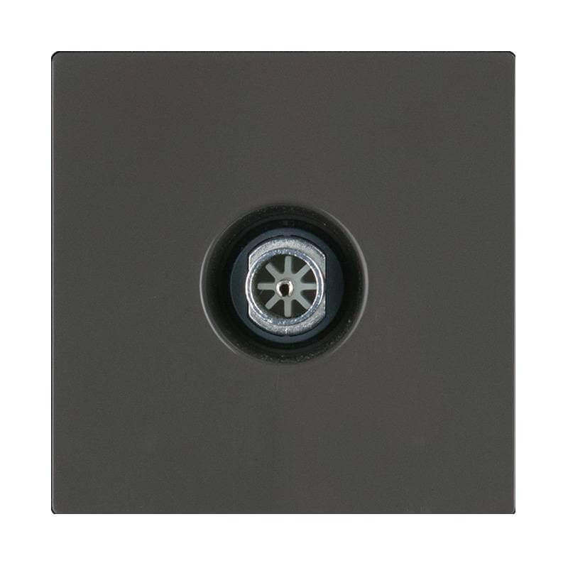 ТВ-розетка оконечная Werkel серо-коричневая WL07-TV 4690389086724