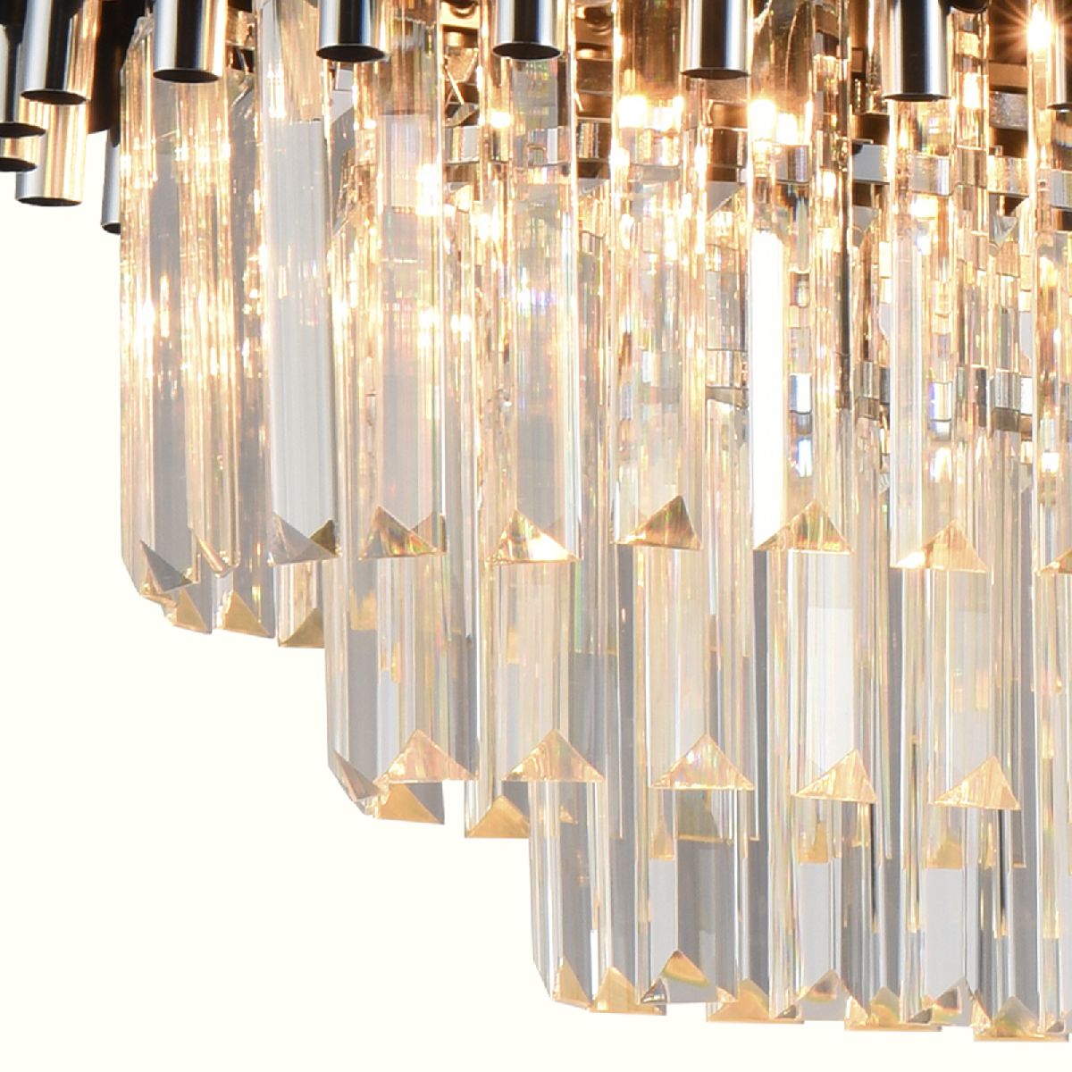 Подвесная люстра Natali Kovaltseva DARIAN 76017/8C CHROME BLACK