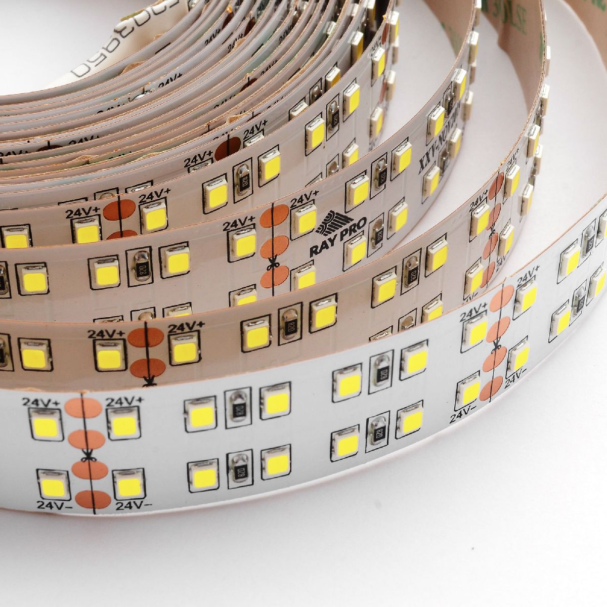 Светодиодная лента Apeyron 24В 2835 38Вт/м 6500К 3800Лм/м 3м IP20 247BL