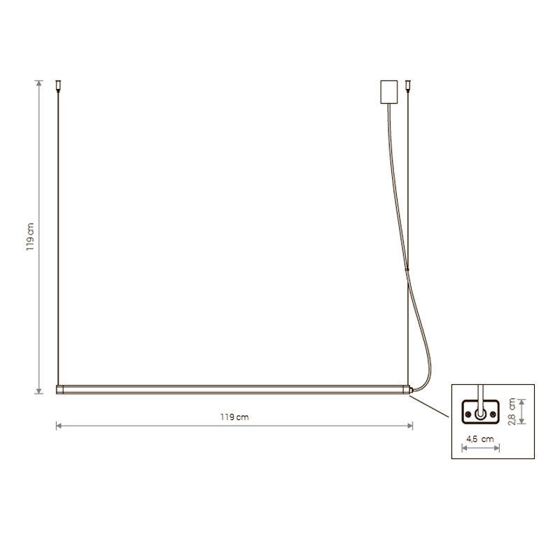 Подвесной светодиодный светильник Nowodvorski H LED 8908