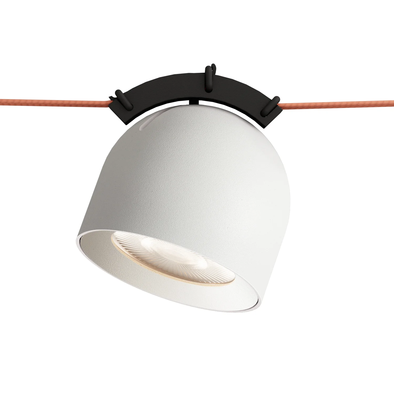 Трековый однофазный светильник Denkirs Belty spot DK5540-WH+BK