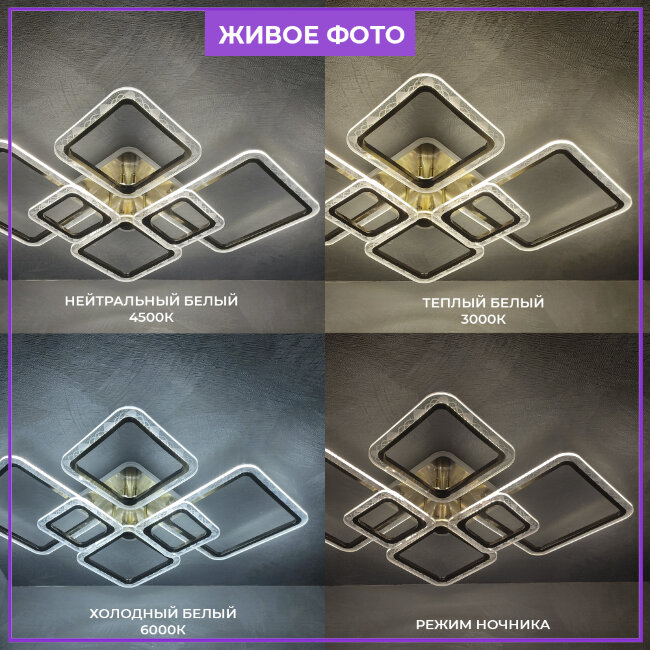 Потолочная люстра Seven Fires Vestejn SF7056/7C-AB-BL