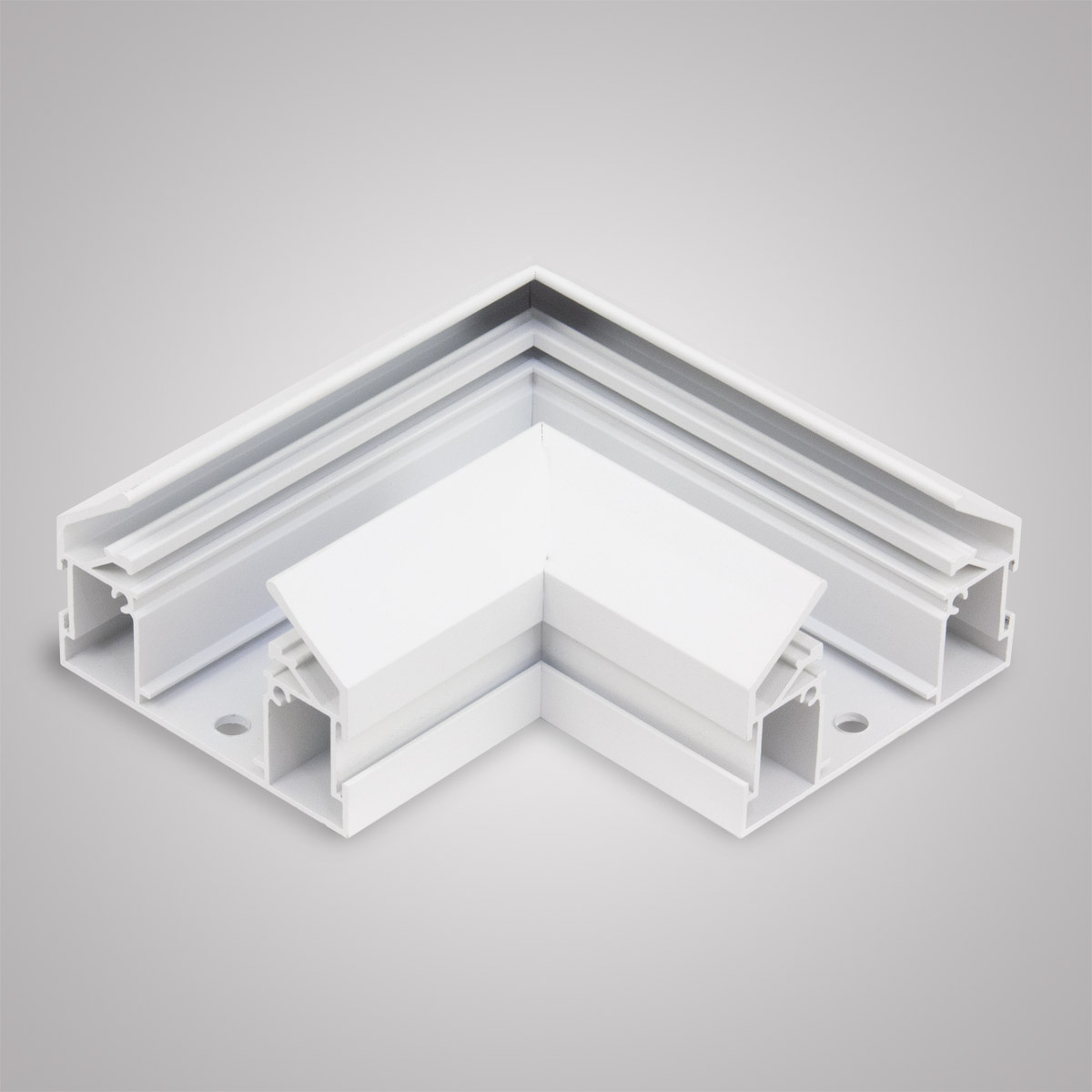 Угловой соединитель с закладным профилем AM Group AM540 WH SMART