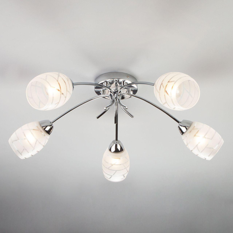 Потолочная люстра Eurosvet Rigina 30127/5 хром