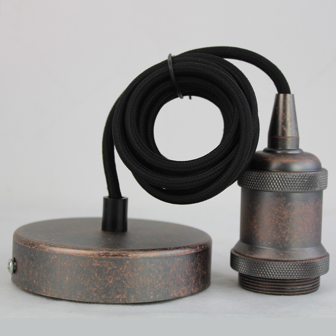 Ретро патрон с подвесом E27 Бронза Sun Lumen 056-618