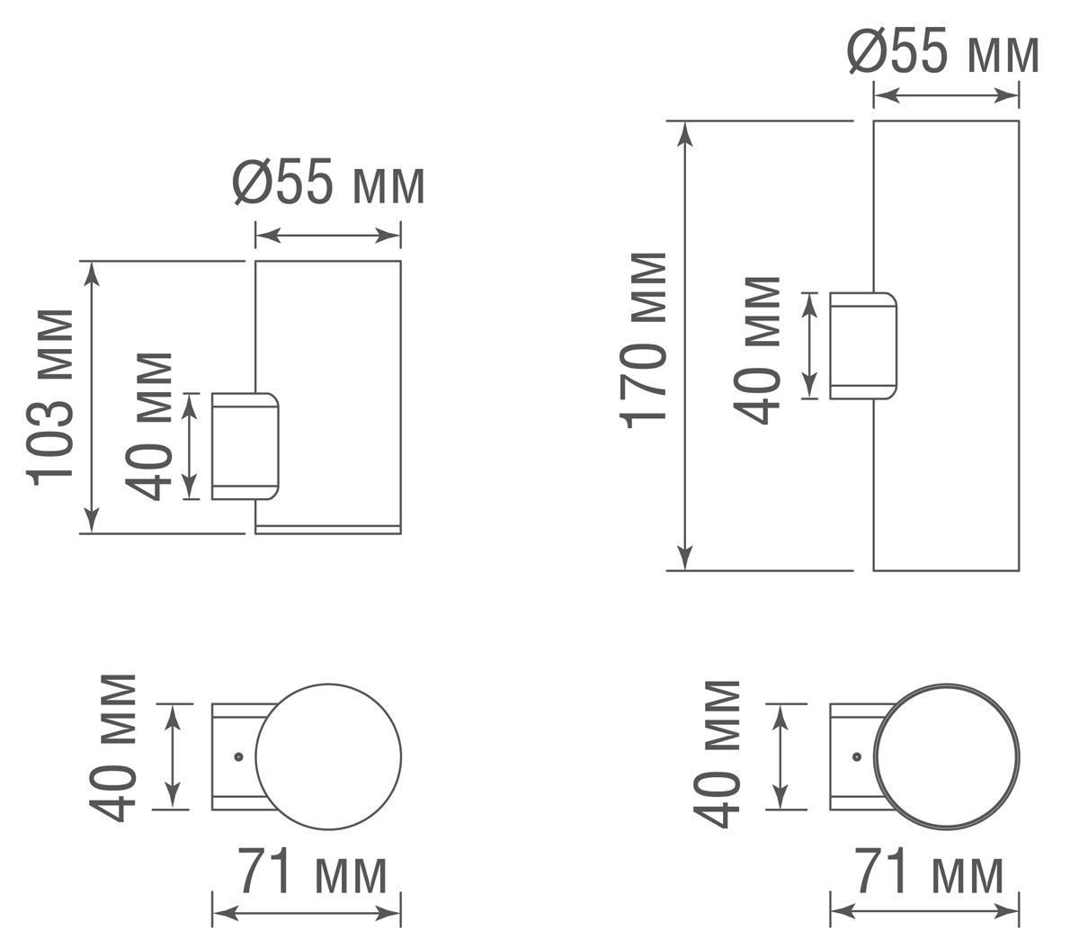 Уличный настенный светильник IP65 Donolux Compass DL20282WW10B