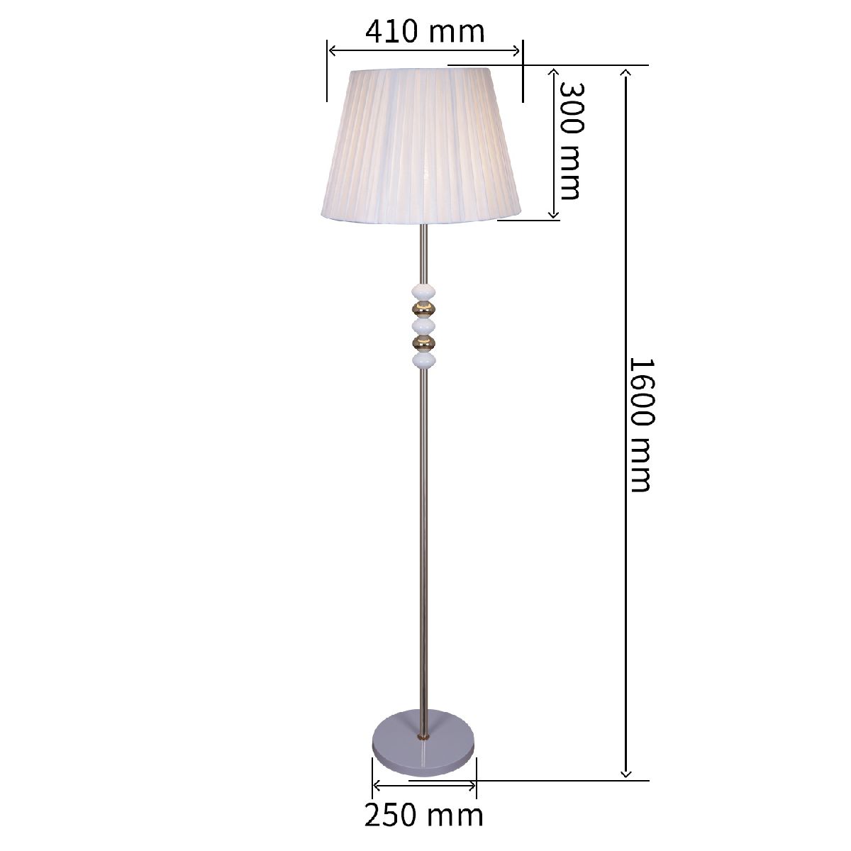 Торшер Reluce 02063-0.6-01 BK-CR