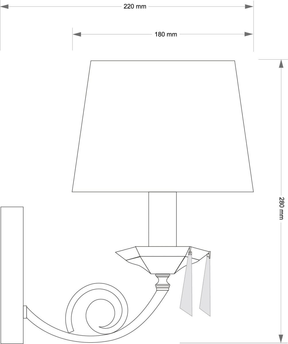 Бра Kutek Monza MON-K-1(P/A)