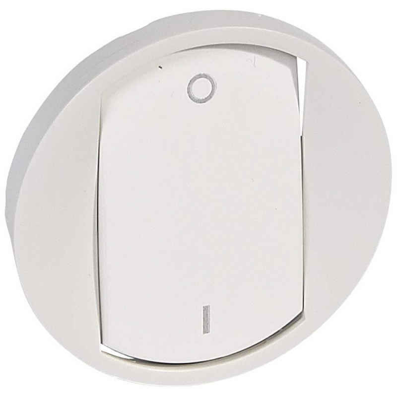 Лицевая панель Legrand Celiane выключателя одноклавишного белая 068021