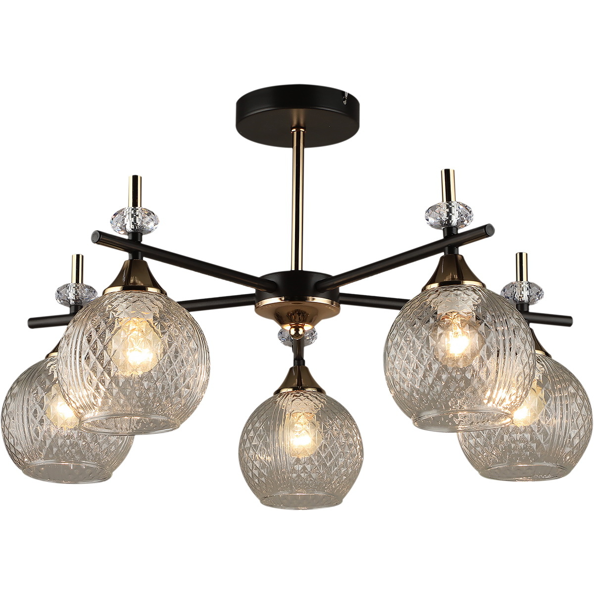 Люстра на штанге Reluce 04892-0.3-05 COFFEE+FGD