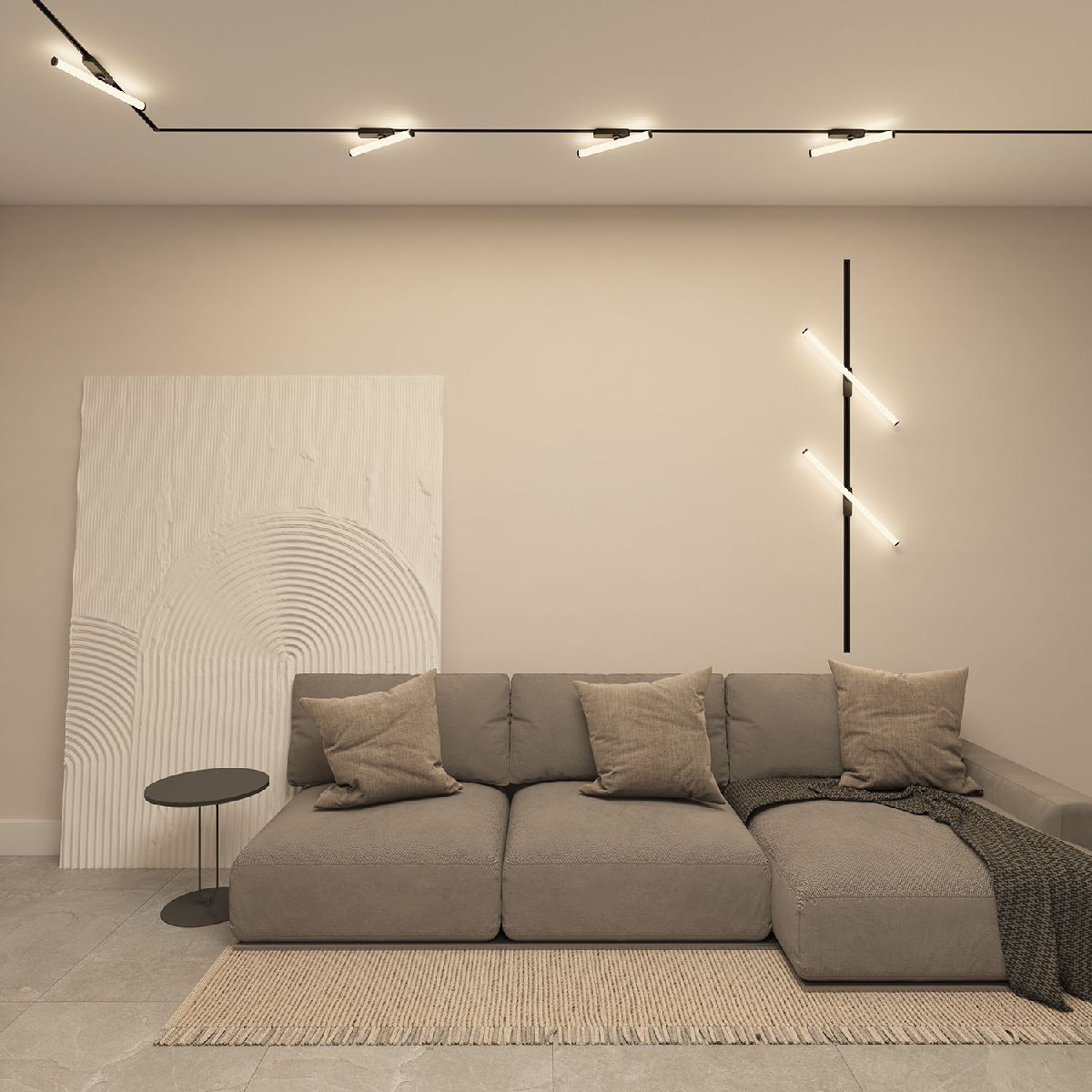 Трековый однофазный светильник Denkirs Strom DK6448-BK