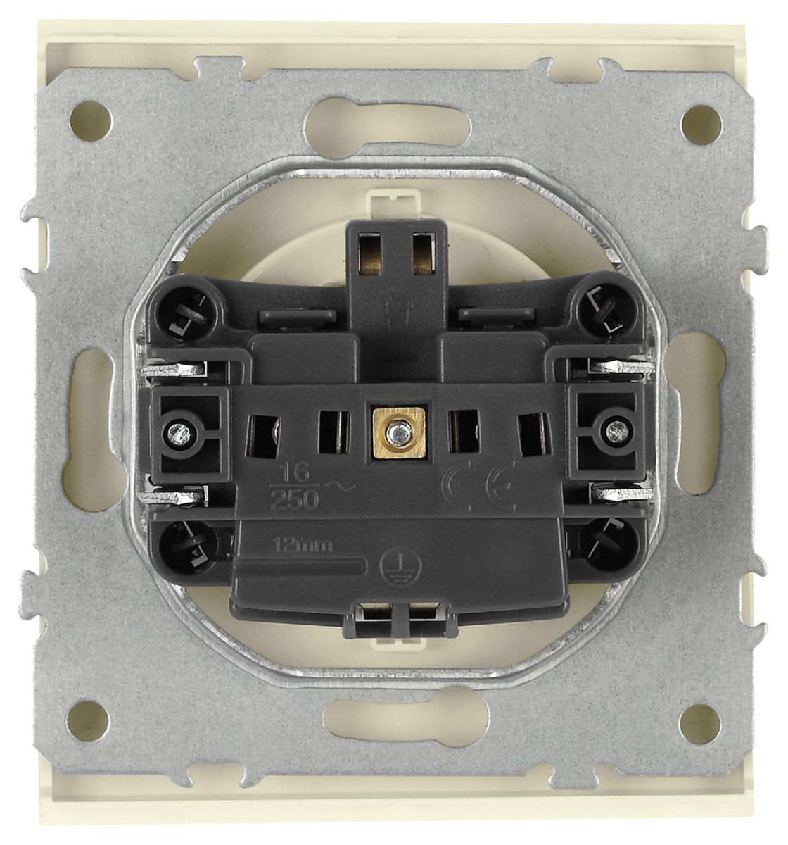 Розетка Эра Arktik 16-2102-02 с заземлением 2P+E Schuko со шторками 16А-250В слоновая кость Б0070425