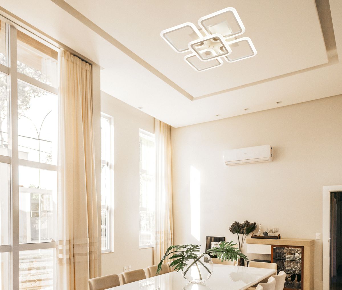 Потолочная светодиодная люстра Escada Square 10220/5LED