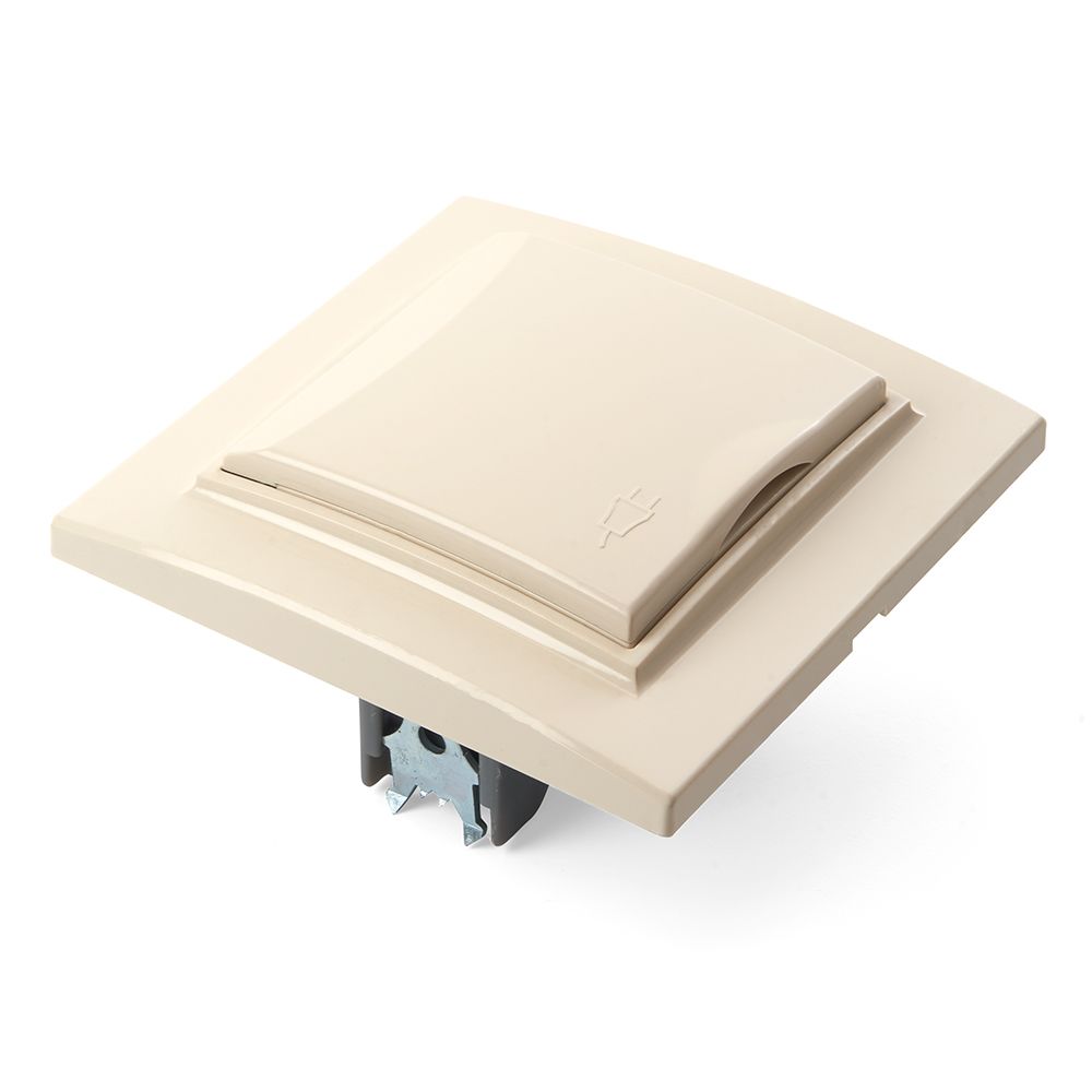 Розетка 1-местная с крышкой Stekker PST16-9012-02 с защитной шторкой 39238