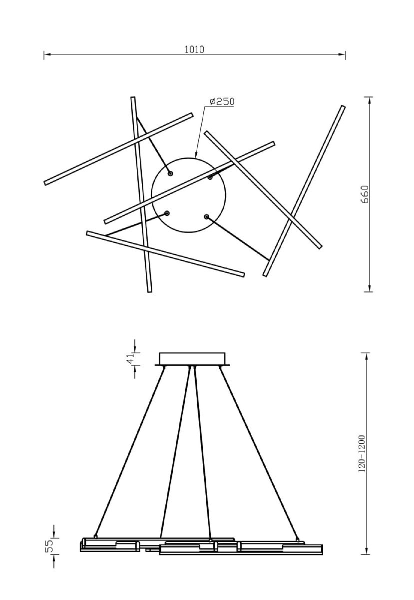 Подвесной светильник Maytoni Line MOD016PL-L75MG4K