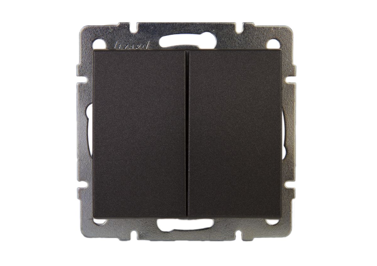 Выключатель двойной Lezard Rain 703-4188-101