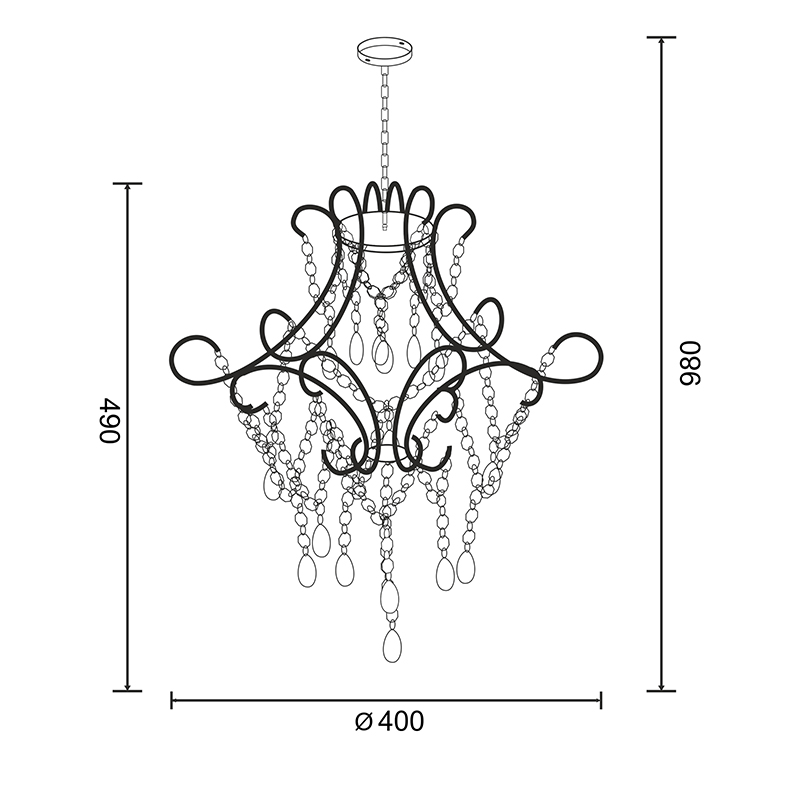 Подвесная люстра Zumaline Rota YSC14