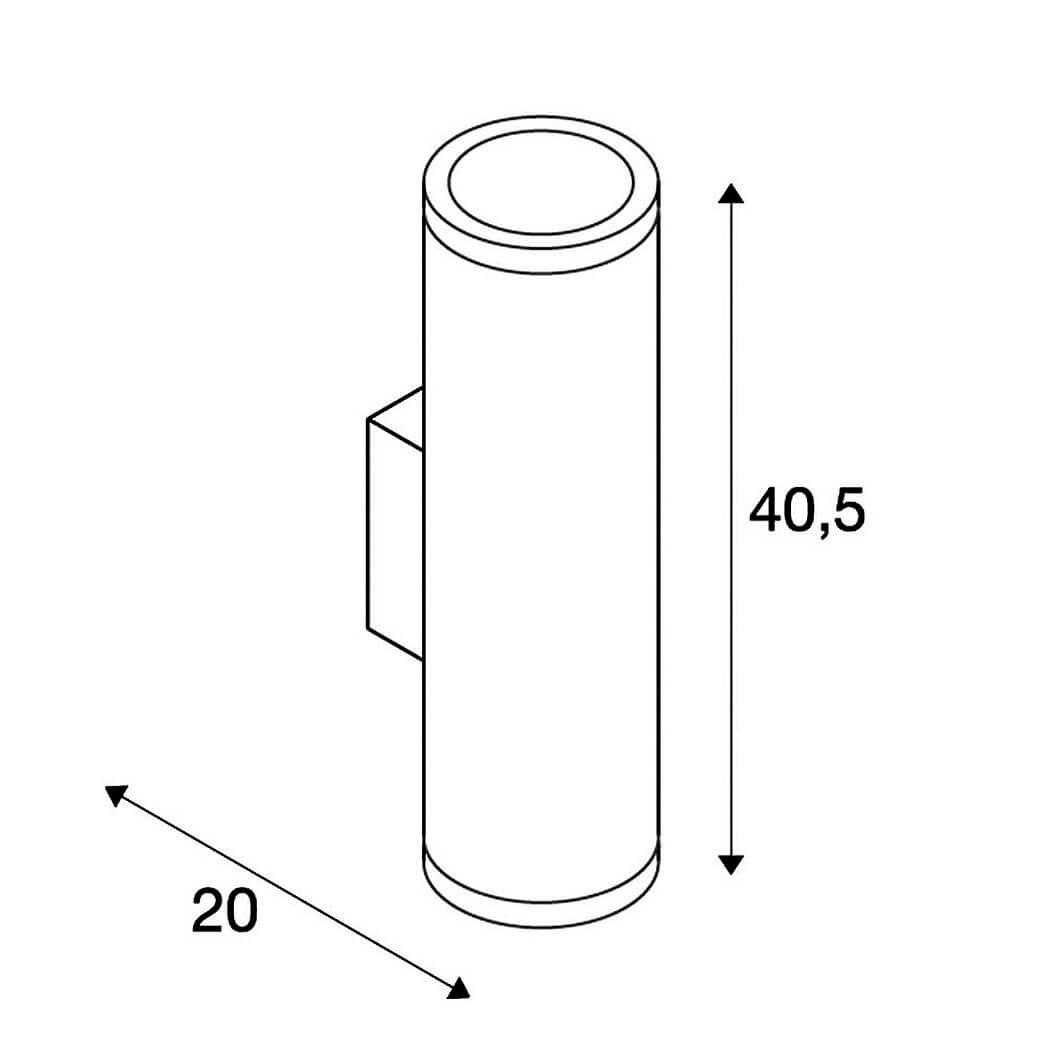 Уличный настенный светильник SLV Keras Elt 227174