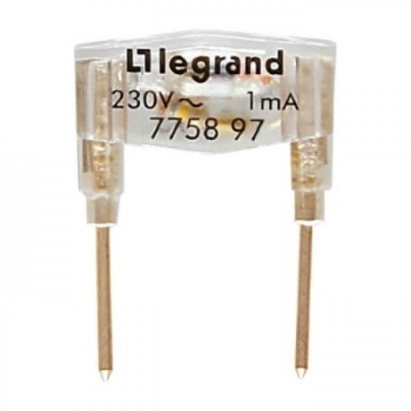 Лампа подсветки механизмов Legrand Galea Life зеленая 775897