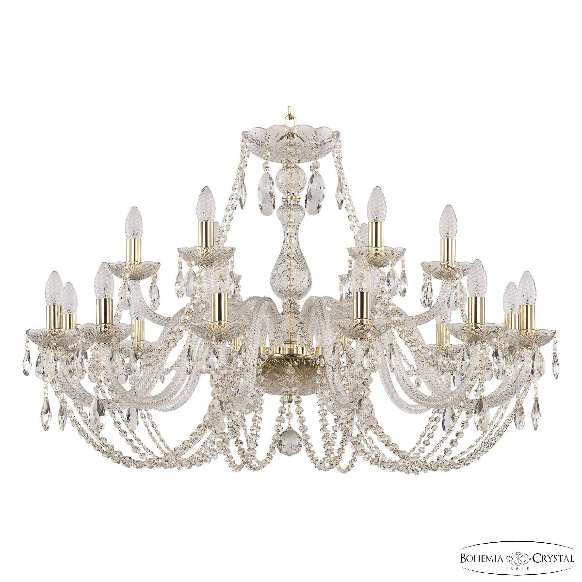 Подвесная люстра Bohemia Ivele Crystal 101/12+6/360 G
