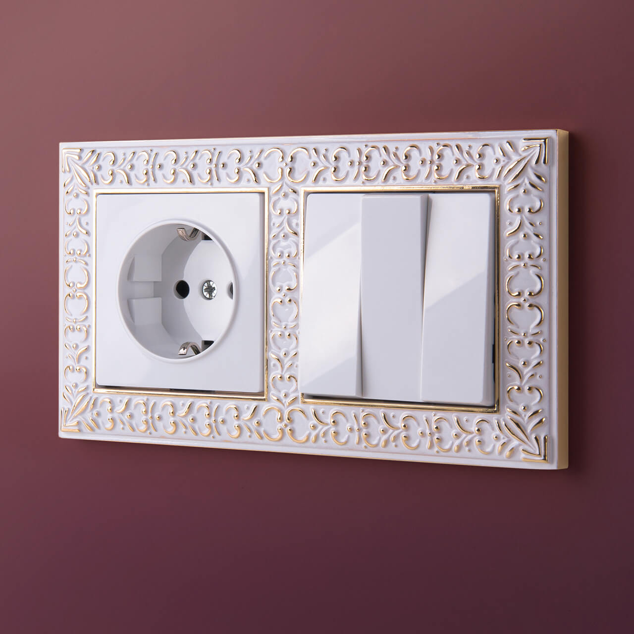 Розетка с заземлением, безвинтовой зажим Werkel белый W1171301 4690389155321 в Москве