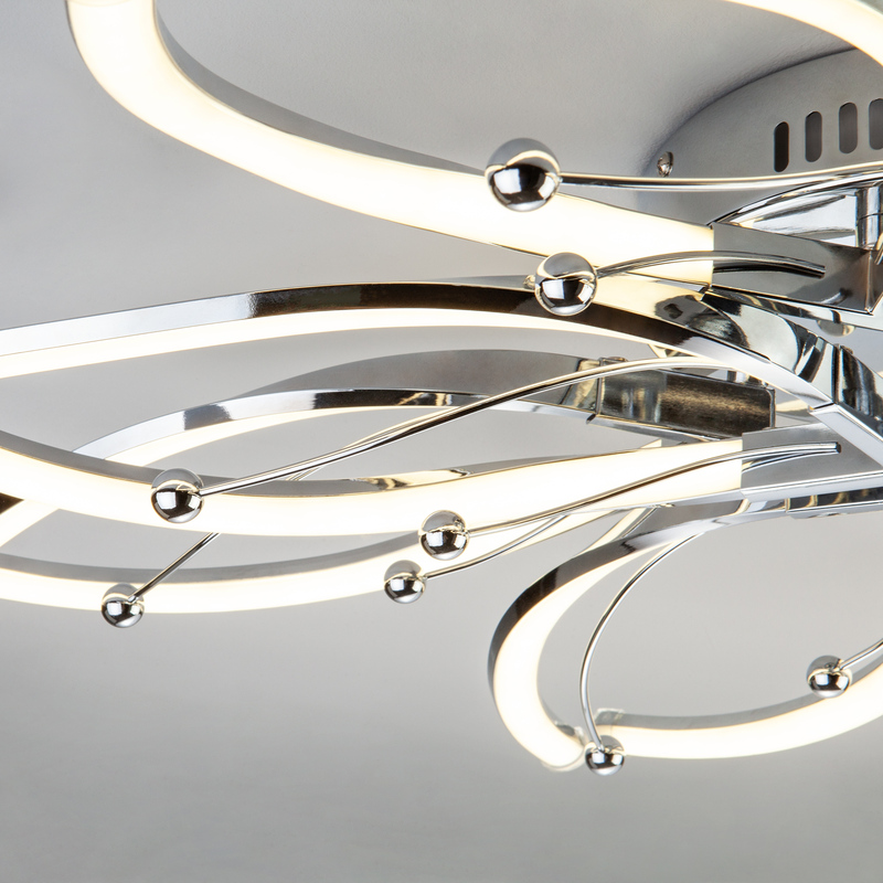 Потолочный светодиодный светильник Eurosvet Fiona 90092/8 хром