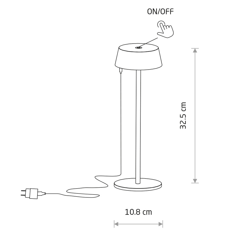 Уличная настольная лампа Nowodvorski Amy Led 11531