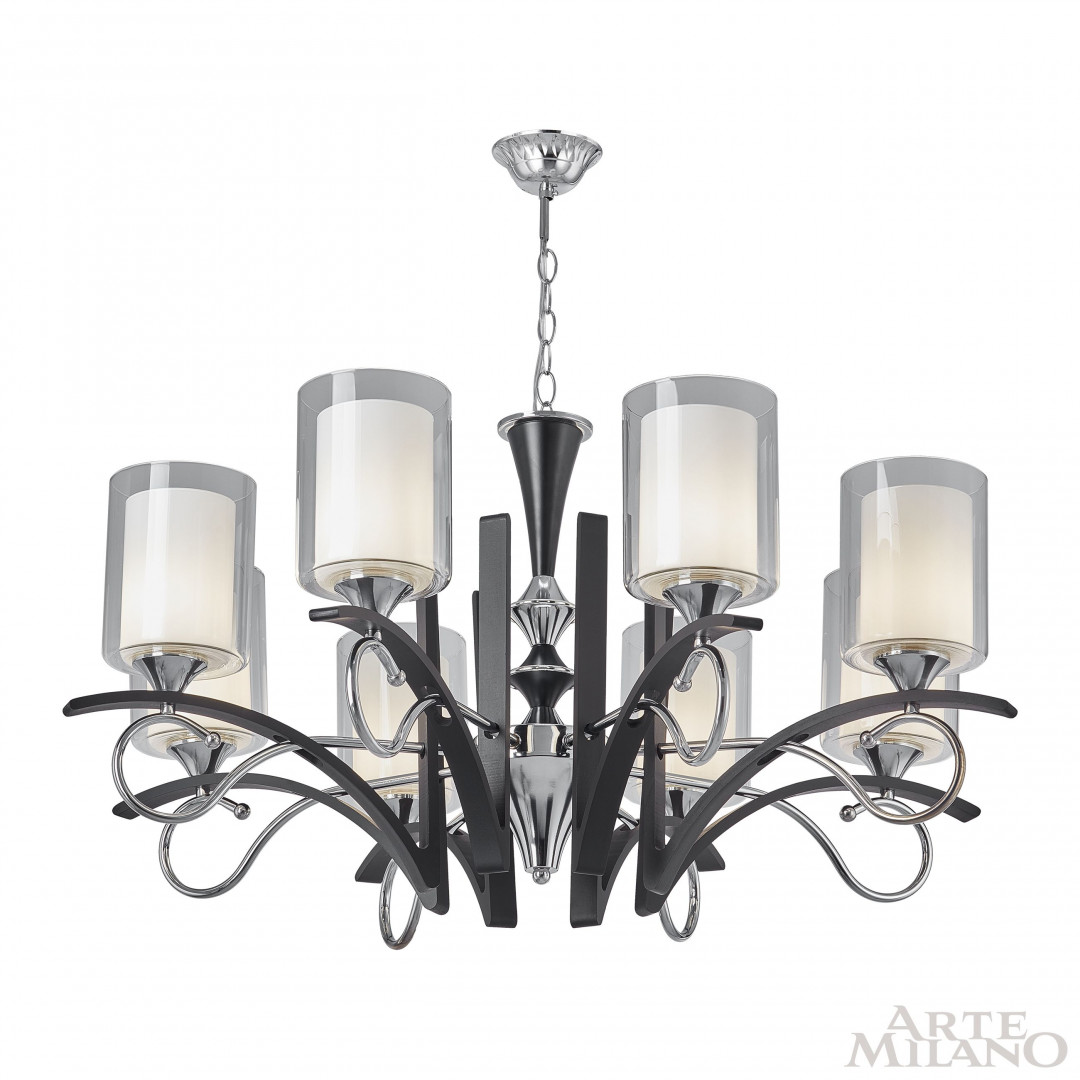 Подвесная люстра Arte Milano Florentia-9167 309167/8 Bk/Ni