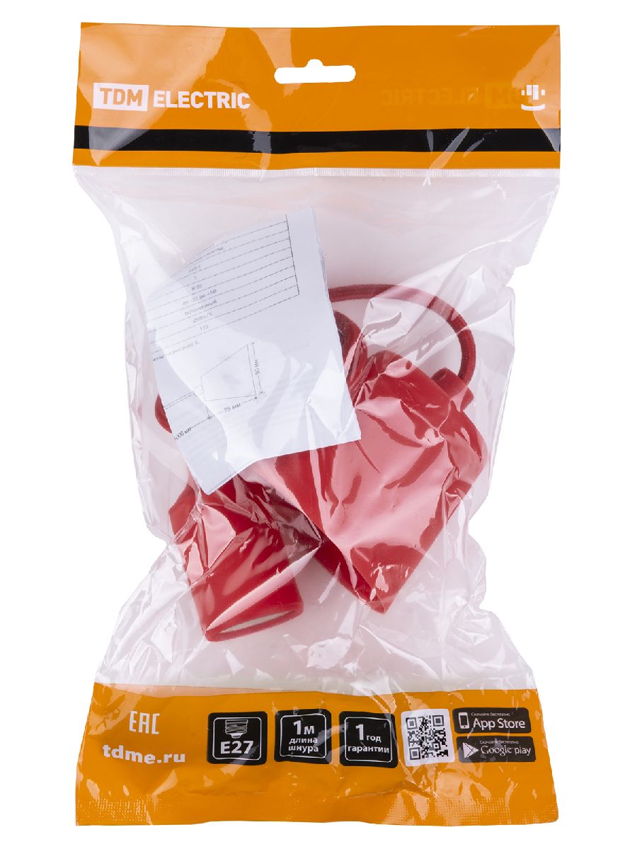 Патрон с кабелем TDM Electric SQ0335-0063