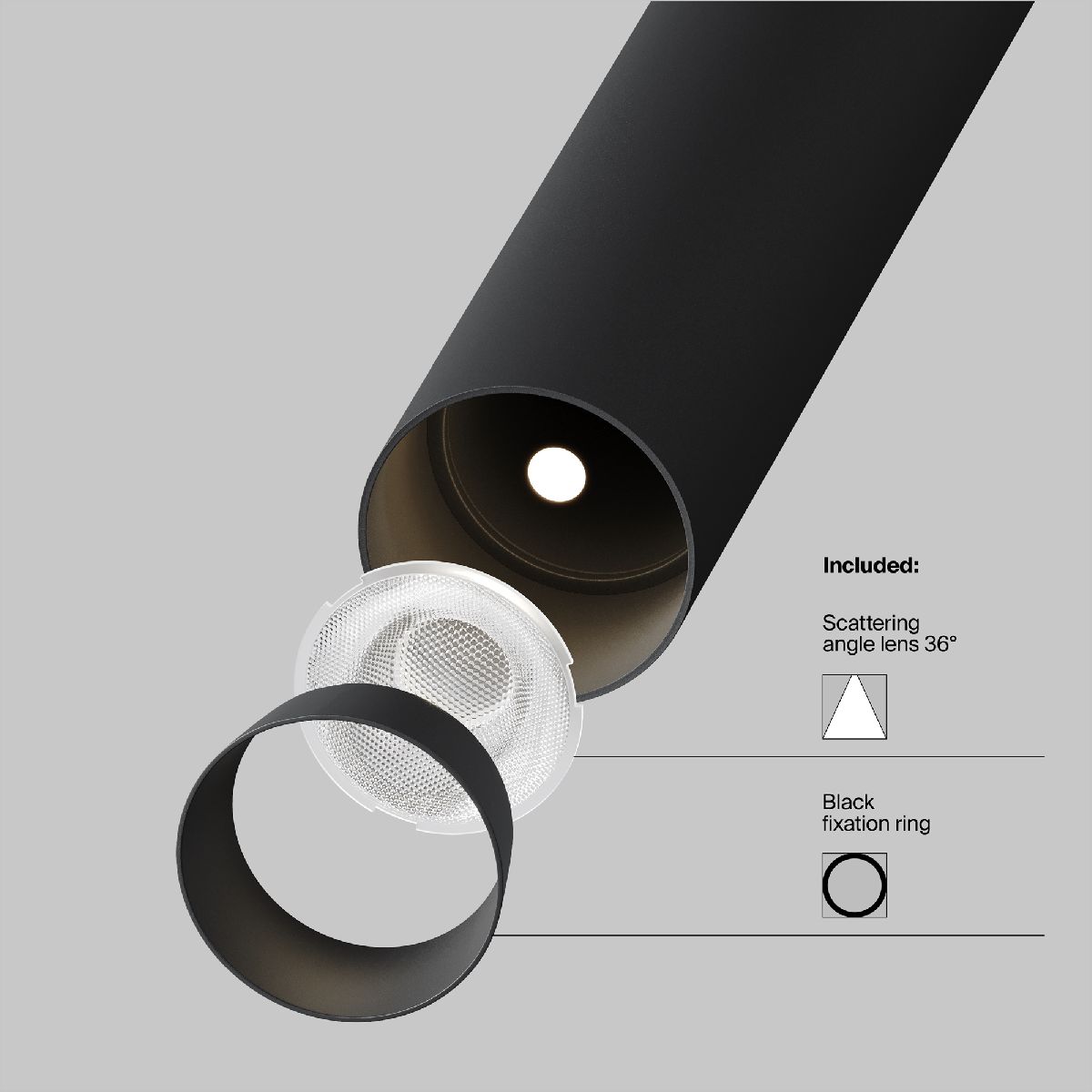 Трековый магнитный светильник Maytoni Focus T TR141-2-6W3K-M-B