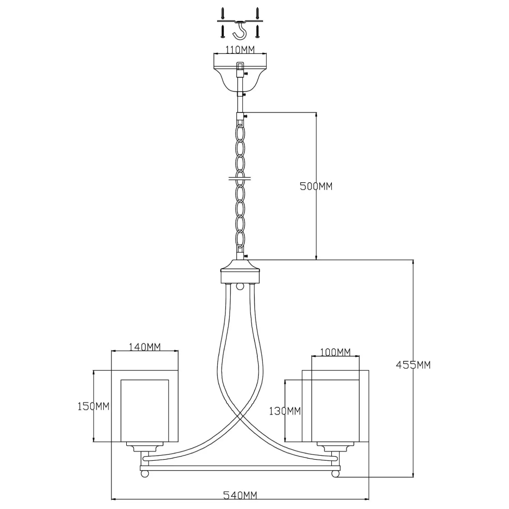 Подвесная люстра Moderli Maximilian V2524-3P