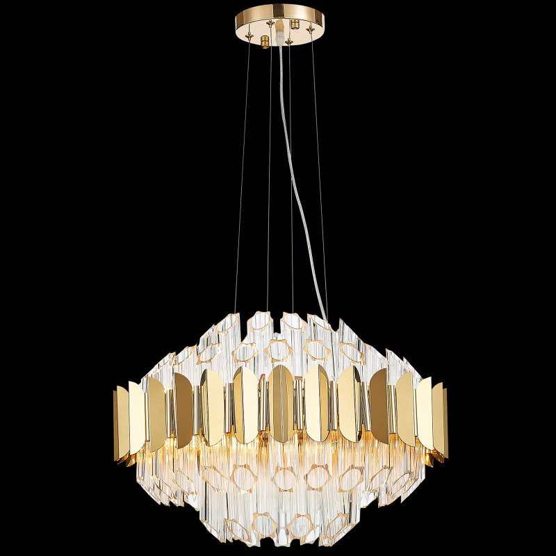 Подвесная люстра Natali Kovaltseva RIVERA 81443/8C GOLD