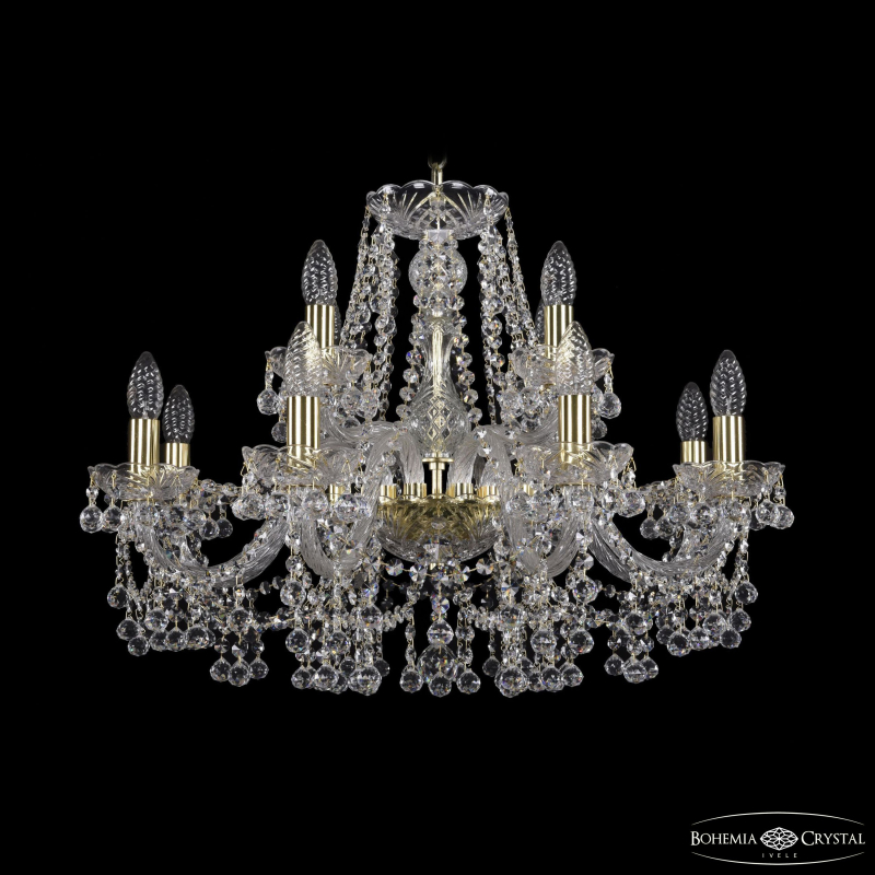 Подвесная люстра Bohemia Ivele Crystal 1409/8+4/240 G