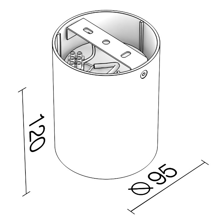 Накладной светильник LeDron HDL5600 Black 00000013709