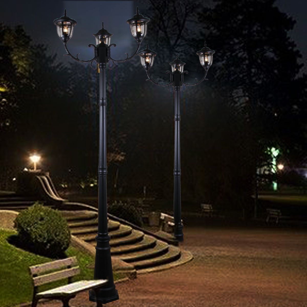 Парковый светильник Reluce 00867-0.7-003SL 2.2M BK