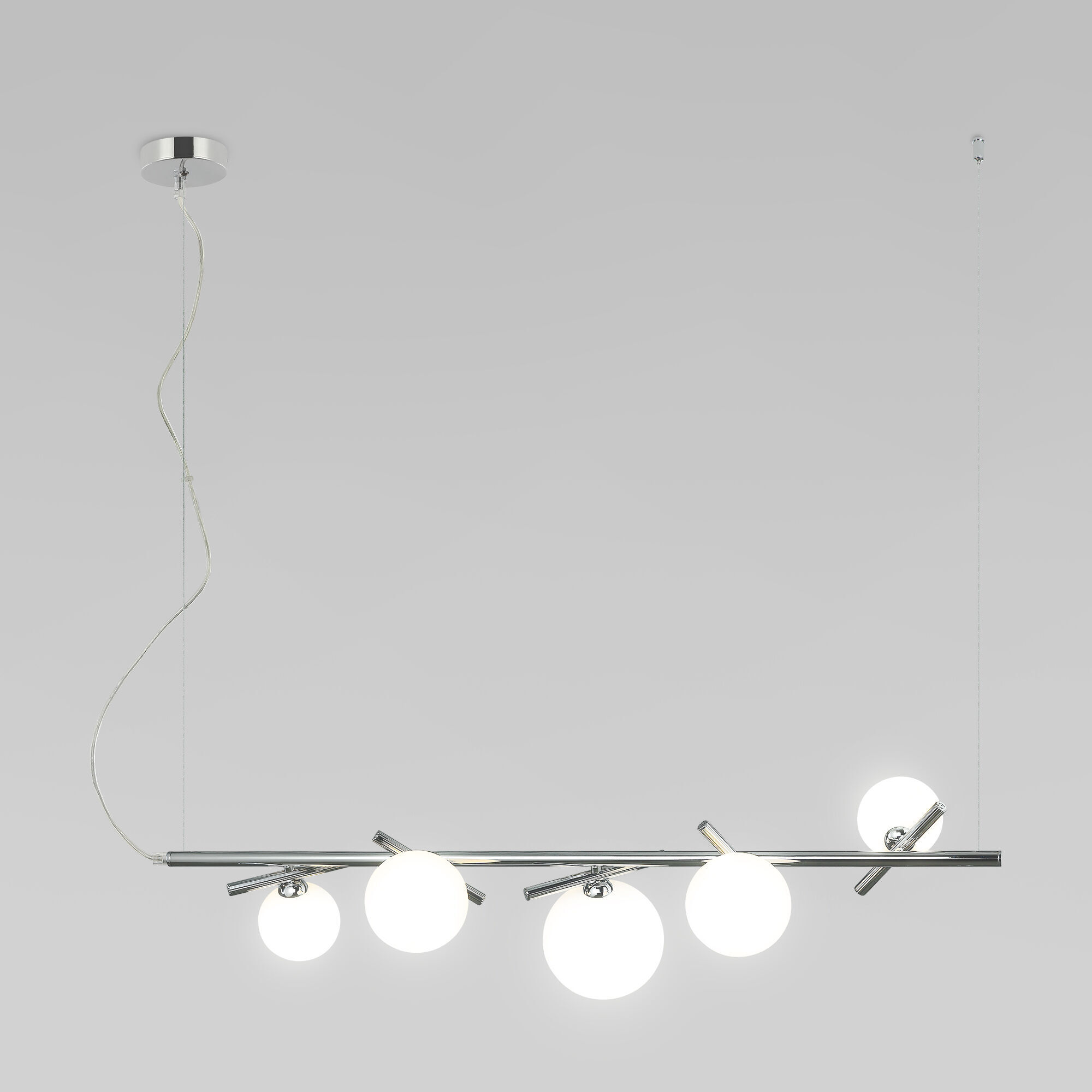 Подвесная люстра Eurosvet Salut 50382/5 хром a062098