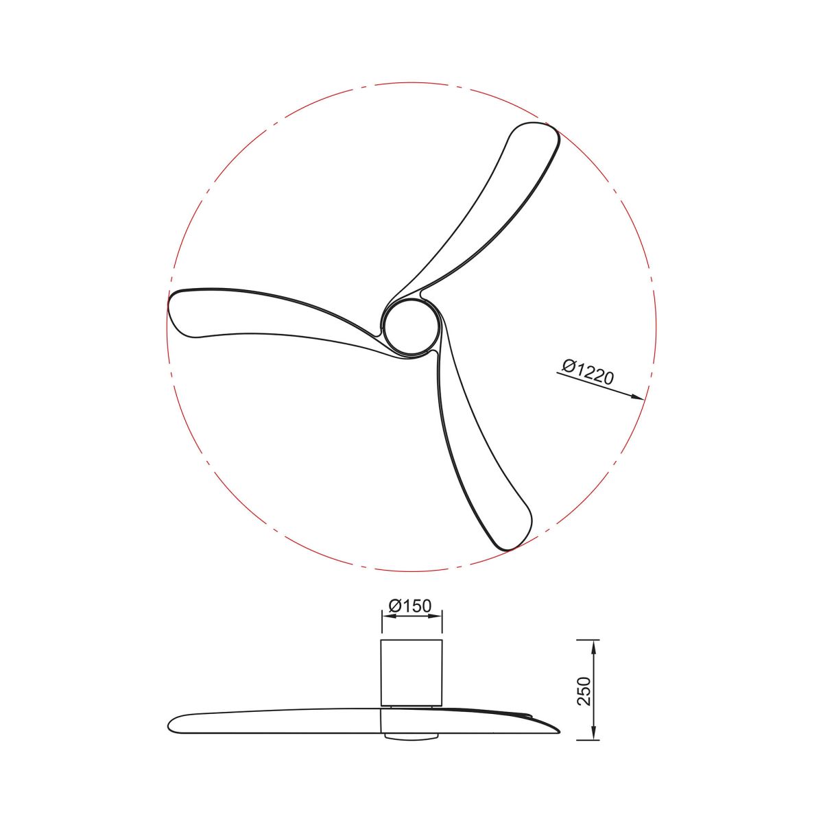 Люстра-вентилятор Mantra Nemo 9046