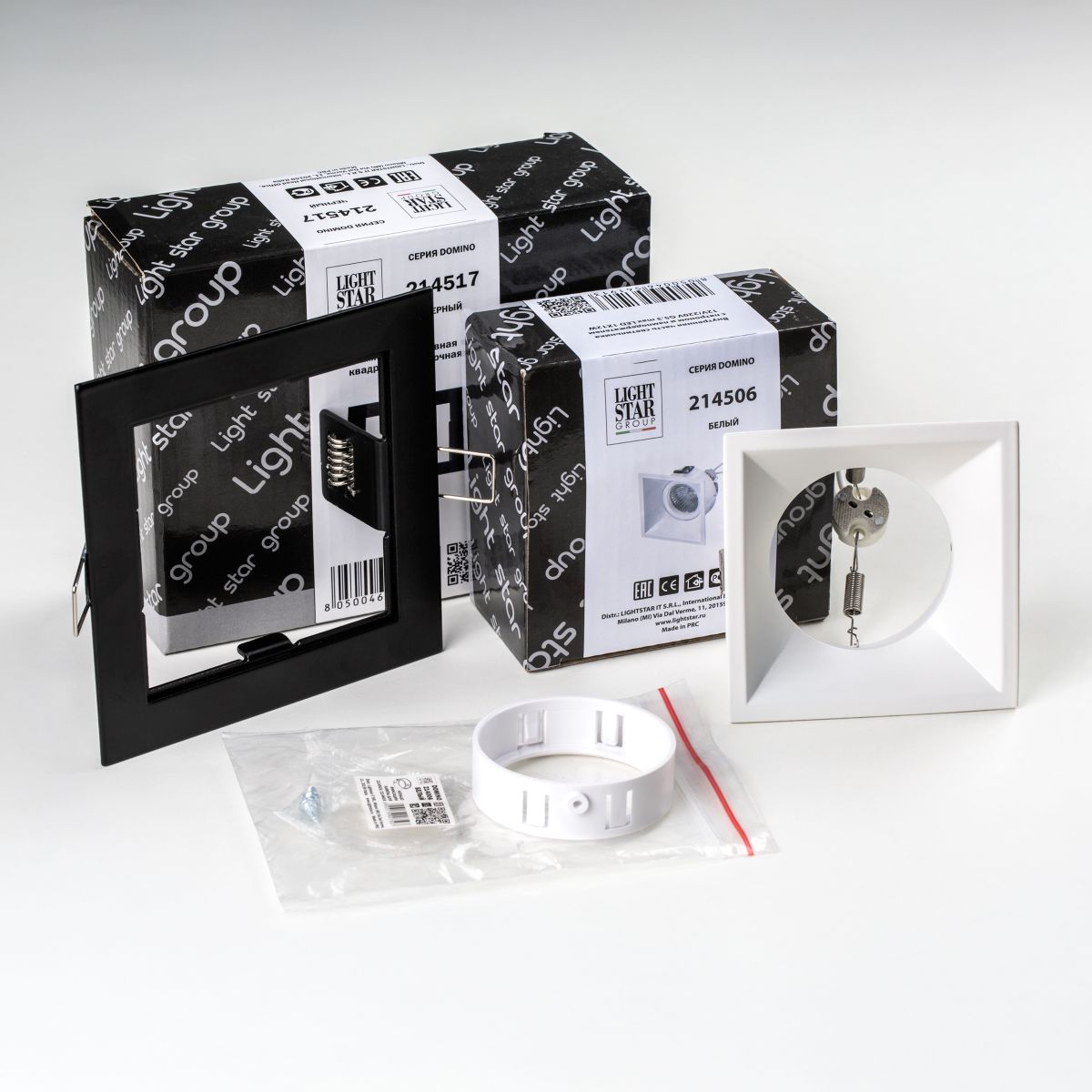 Встраиваемый светильник Lightstar Domino (214517+214506+214006) D51706WMOD