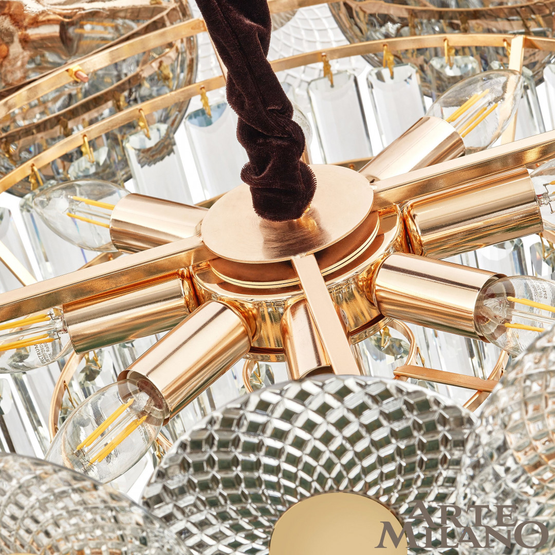 Подвесная люстра Arte Milano 1508B.D550.H250.E14.9 G