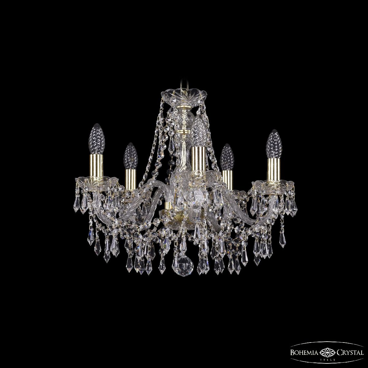 Подвесная люстра Bohemia Ivele Crystal 1403/5/160 G