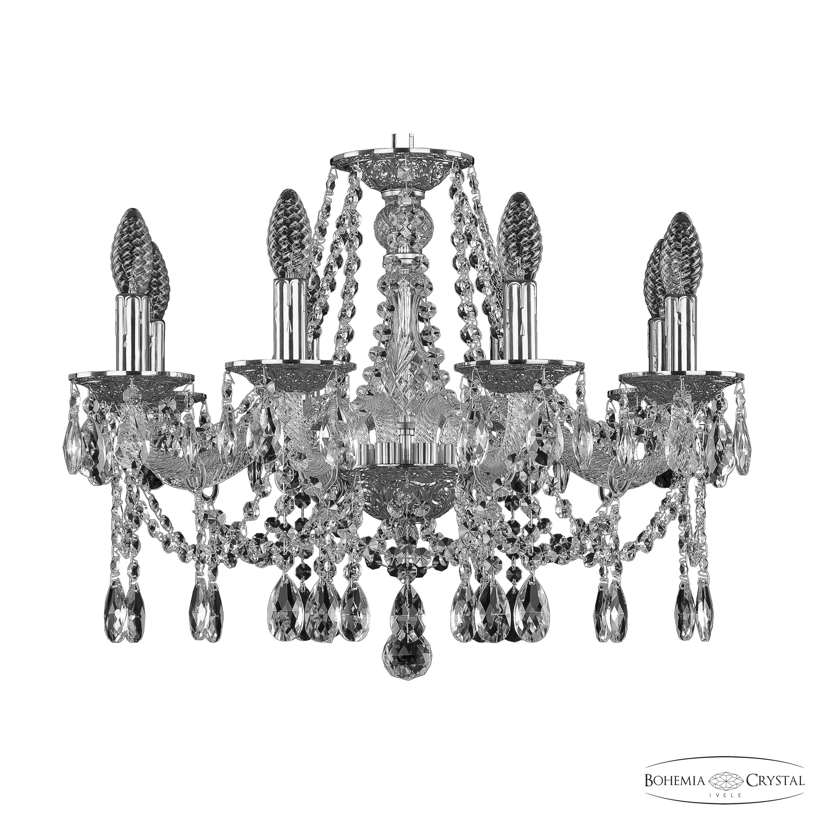 Подвесная люстра Bohemia Ivele Crystal 1607/8/200 Ni